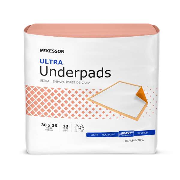 Underpad Ultra 30x36 Hvy Absb 10/BG Image Product Image