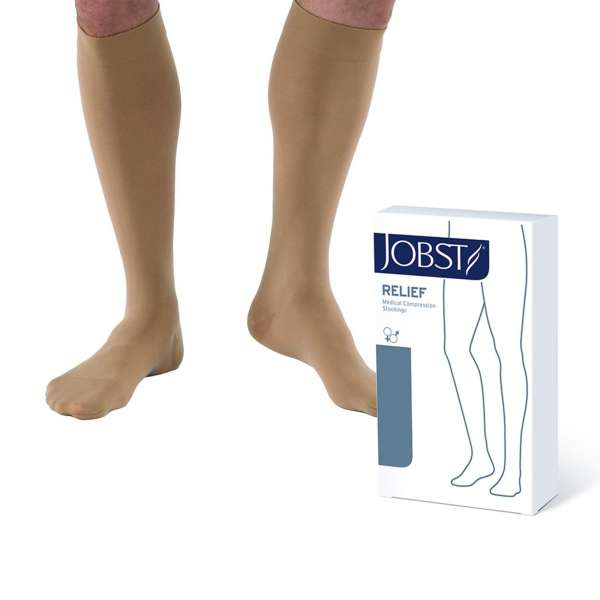 Stock Compr 15-20mmHg Clsd Toe KneeHi Bg Med Image Product Image