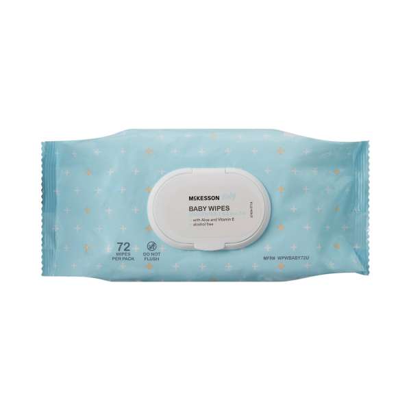 Wipe Baby Plus Aloe Vit E Unscented 72/PK 12 PK/CS Image Product Image