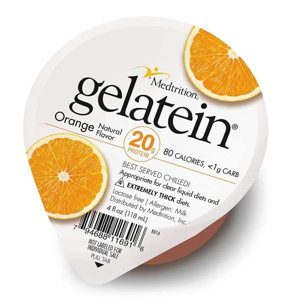 Gelatein® Oral Protein Supp Orange 4oz Cup 36/CS Image Product Image