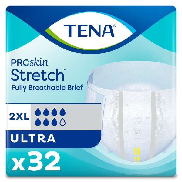 Brief Tena Stretch Ultra 2XL Hvy Abs 32/BG Image Product Image