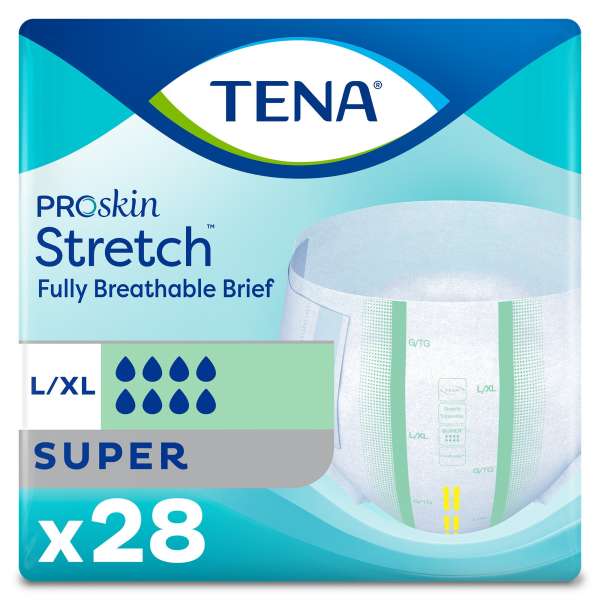 Brief Tena Stretch Super Lg/XL Heavy Abs 28/BG Image Product Image