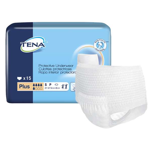 Pullup Tena ProSkin Plus Sm Hvy Abs 15/BG Image Product Image