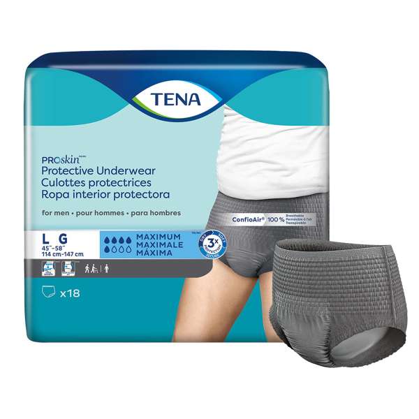Pullup Tena ProSkin Lg Mens Mod Abs 18/BG Image Product Image