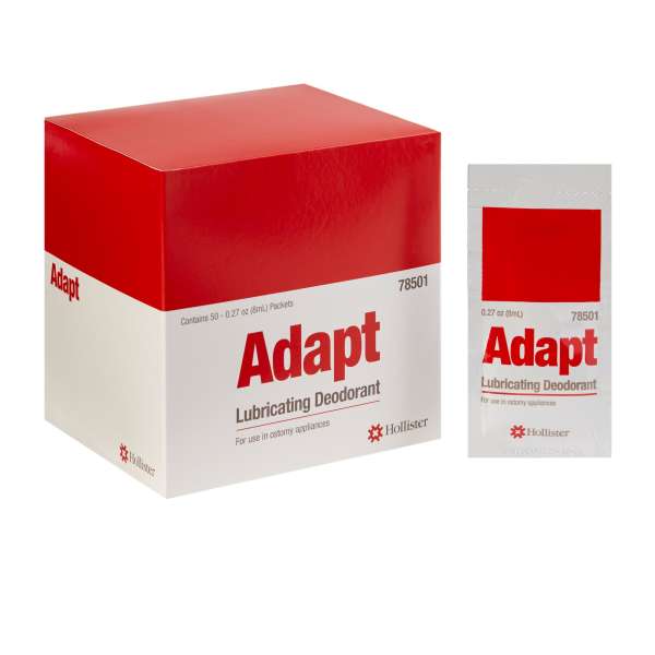Ostomy Adapt Lubricating Deodorant 8ml Pks 50/BX Image Product Image