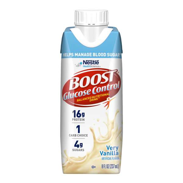 Boost Glucose Ctrl Van 190 Cal 237mL 8oz BX EA Image Product Image