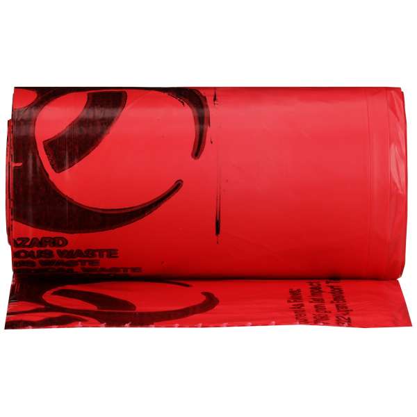 Biohazard Trash Liner Red 24x32 250/CS Image Product Image