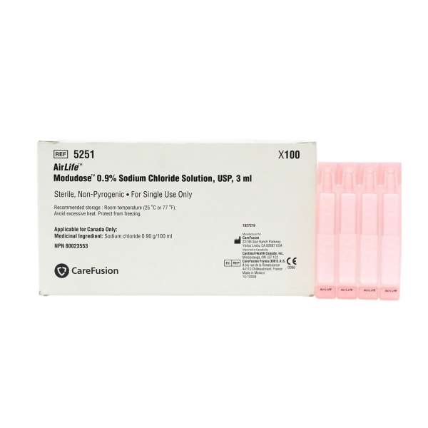 Saline Inhalation 0.9% NACL 3ml Vile 1000CS Image Product Image