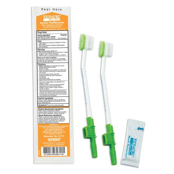 Toothbrush Suction Kit Toothette NS 2/PK 100 PK/CS Image Product Image