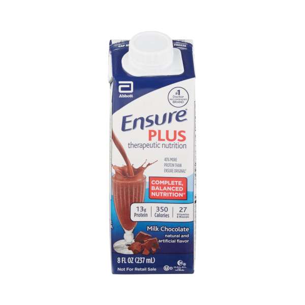 Ensure Plus Chocolate 350 Cal 237mL 8oz BTL EA Image Product Image