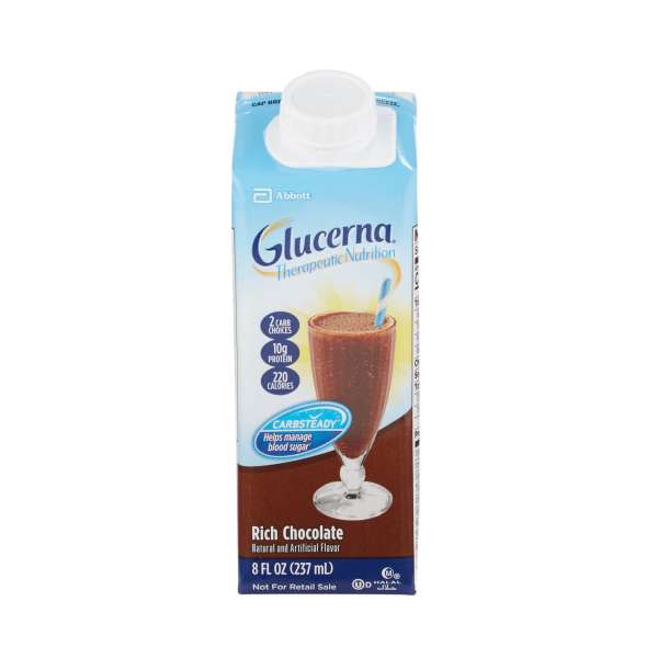 Glucerna Shake Choc 220 Cal 237mL 8oz BTL 24/CS Image Product Image