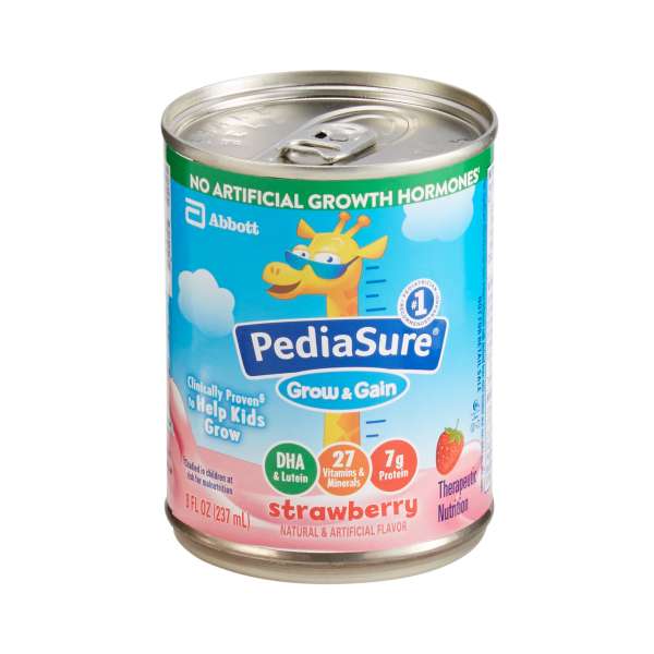 PediaSure Strawberry 240 Cal 237mL 8oz CN Image Product Image