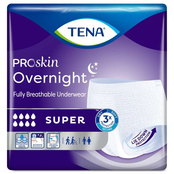 Pullup Tena Plus Lg Super Hvy Abs Over Nite 14/PK Image Product Image