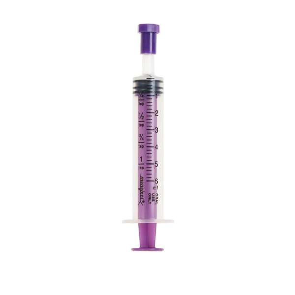 Syringe 6cc F/oral Med W/ Cap 100/BX Image Product Image