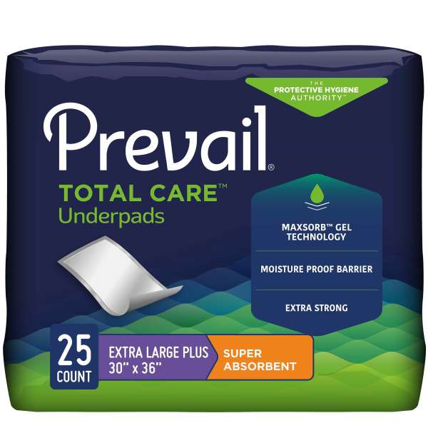 Underpad Prevail 30x36 Mod Absorbency 25/BG Image Product Image