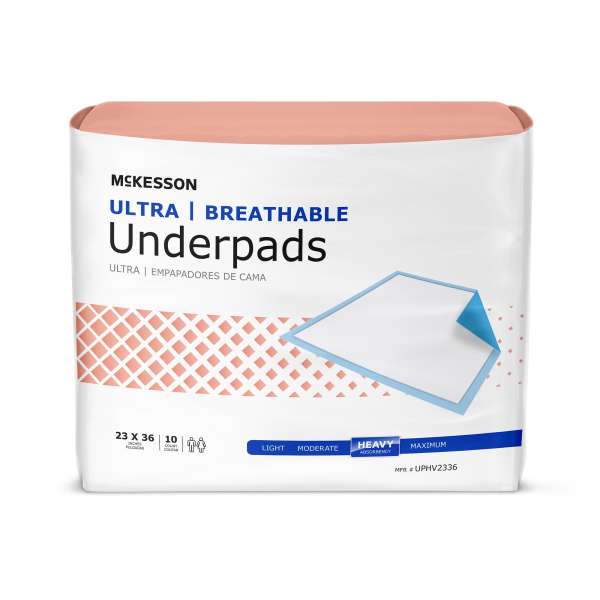 Underpad Ultra 26x36 Hvy Abs 10/BG Image Product Image