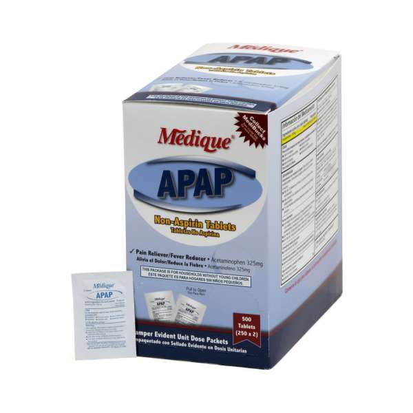 Acetaminophen APAP 325mg Tabs 2/PK 250 PK/BX Image Product Image