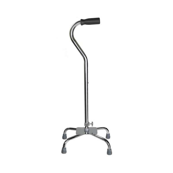 Base Quad Cane Lg Steel 29-37.5Ht Chrome EA Image Product Image