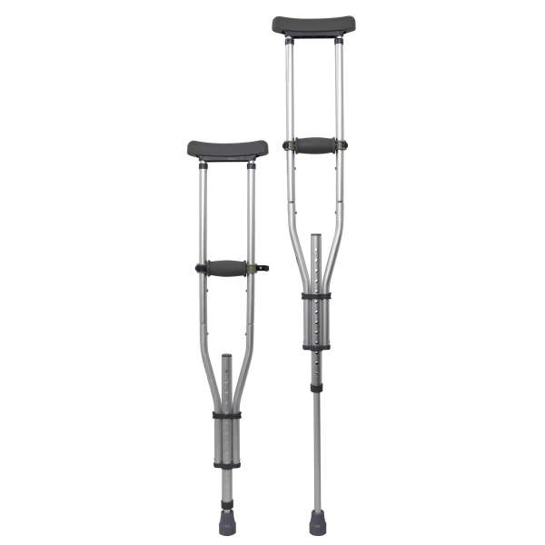 Crutches Underarm Aluminum 300lbs Cap PR Image Product Image