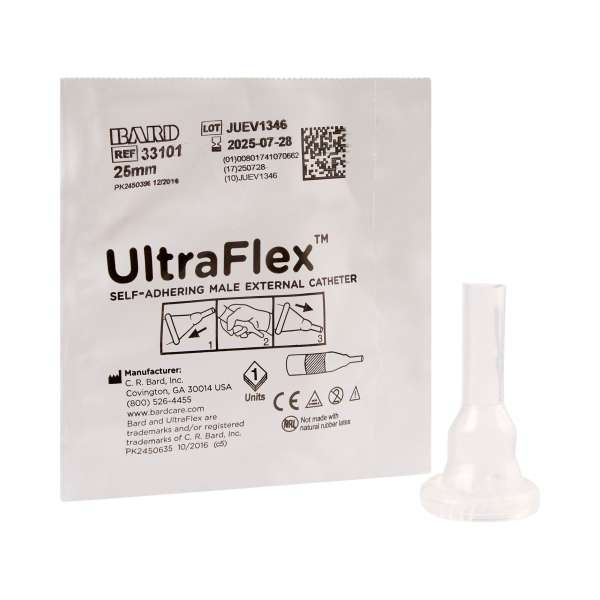 Urol Cath Male External Silc. 25mm Sm EA Image Product Image
