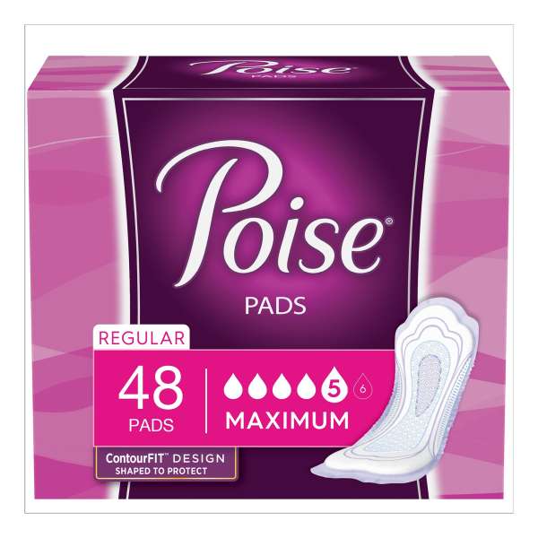 Liner Poise Pad 12.9 Hvy Absorbency 48/BG Image Product Image