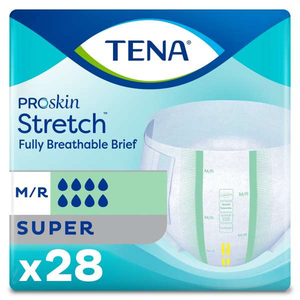 Brief Tena Stretch Super Heavy Abs Med 28/BG Image Product Image