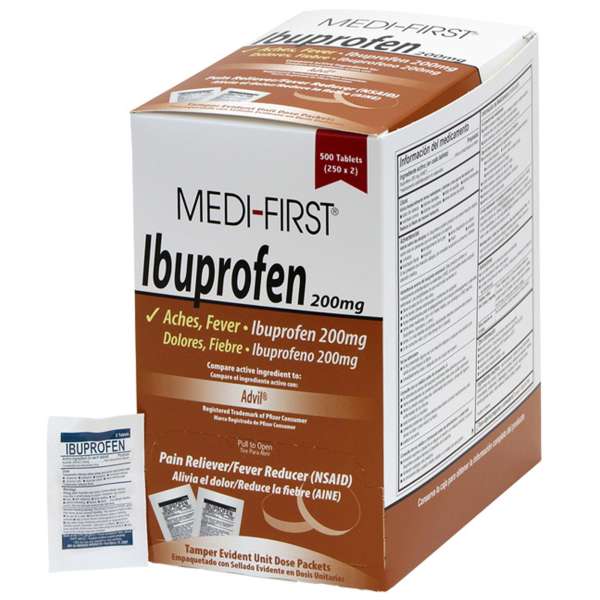Ibuprofen 200mg Coated Tab 2/PK 250 PK/BX Image Product Image