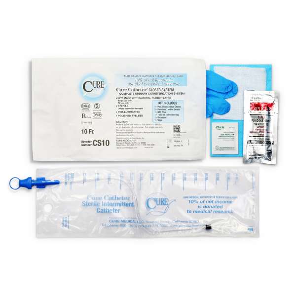 Urol Cath Kit Intermittent Closed Strt Tip 10 Fr Image Product Image