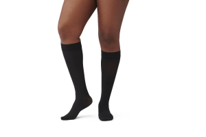 Stocking Compression 20-30mmHg Closed Toe Knee-Hi Black Regular Pair Product Image