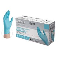 Image of Gloves Exam Nitrile Blue Powder Free Non Sterile XL 100/Box