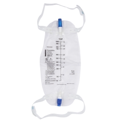 Urology Leg Bag Anti-Reflux Valve 1000mL Vinyl With Srap Product Image